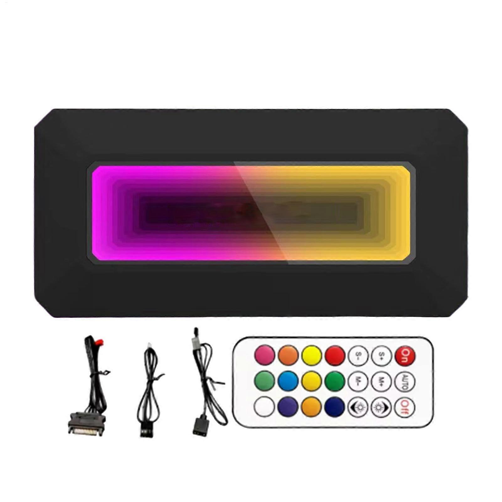 ARGB Controller Hub, 8Port Fan Splitter, PWM Smart Temperature Control, Prism Algorithm, Performance PC Accessory, Black