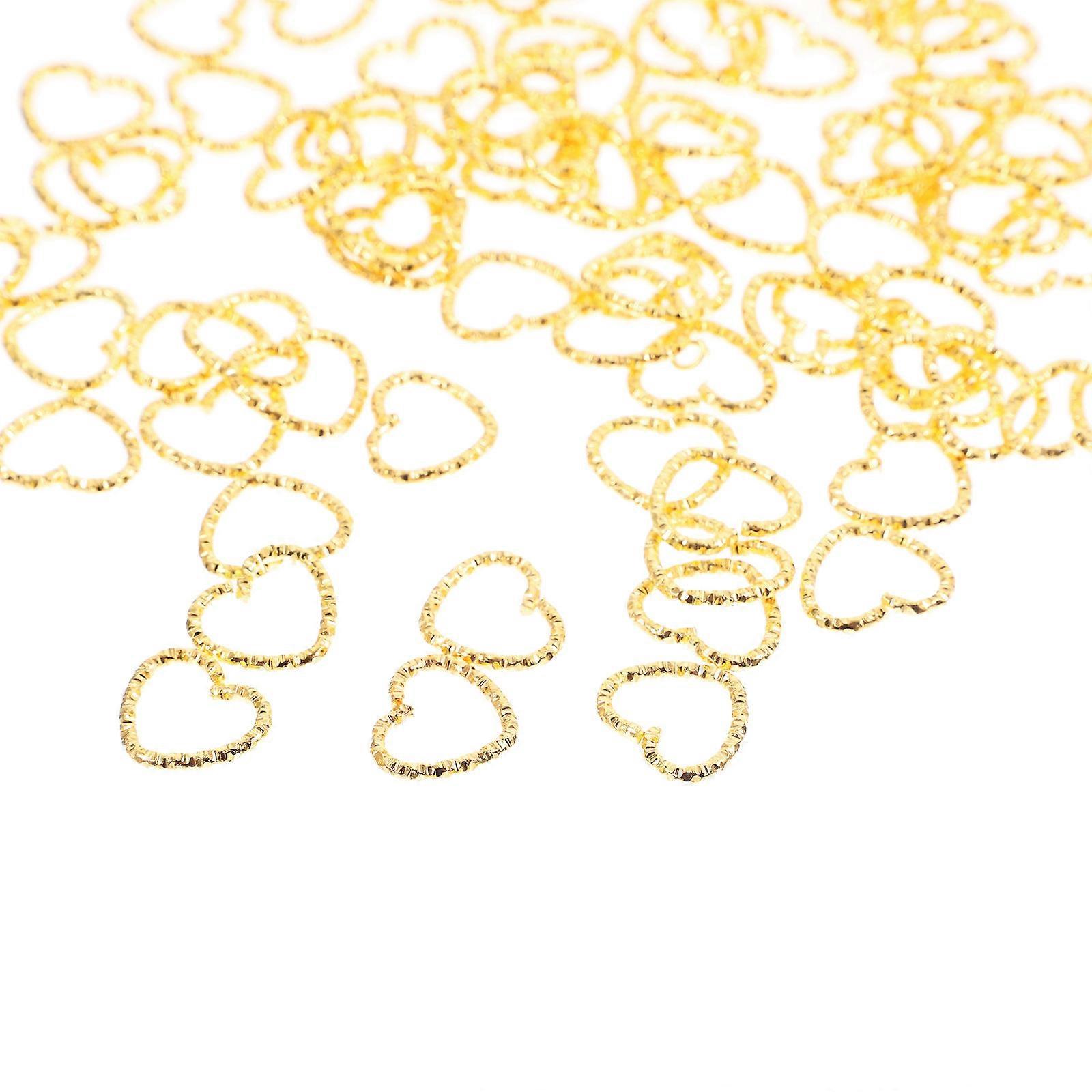 Heart Shaped Keychain Rings for Crafting Projects, Perfect for Accessories