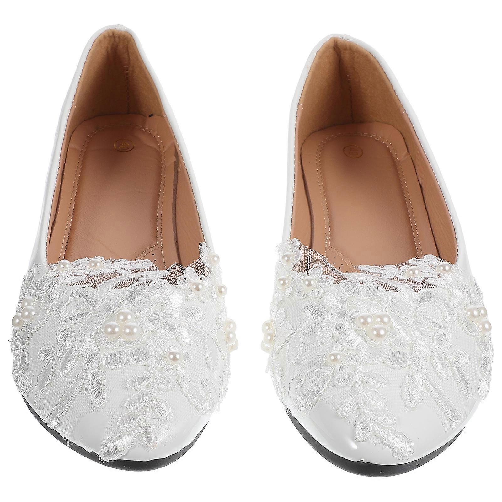 Sapatos de casamento respiráveis com estilo conveniente para eventos femininos
