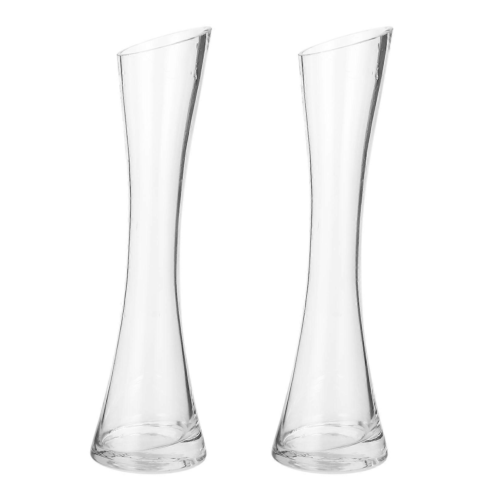 Creative Glass Vase with Unique Design Beautiful Flower Holder Ornament Vase