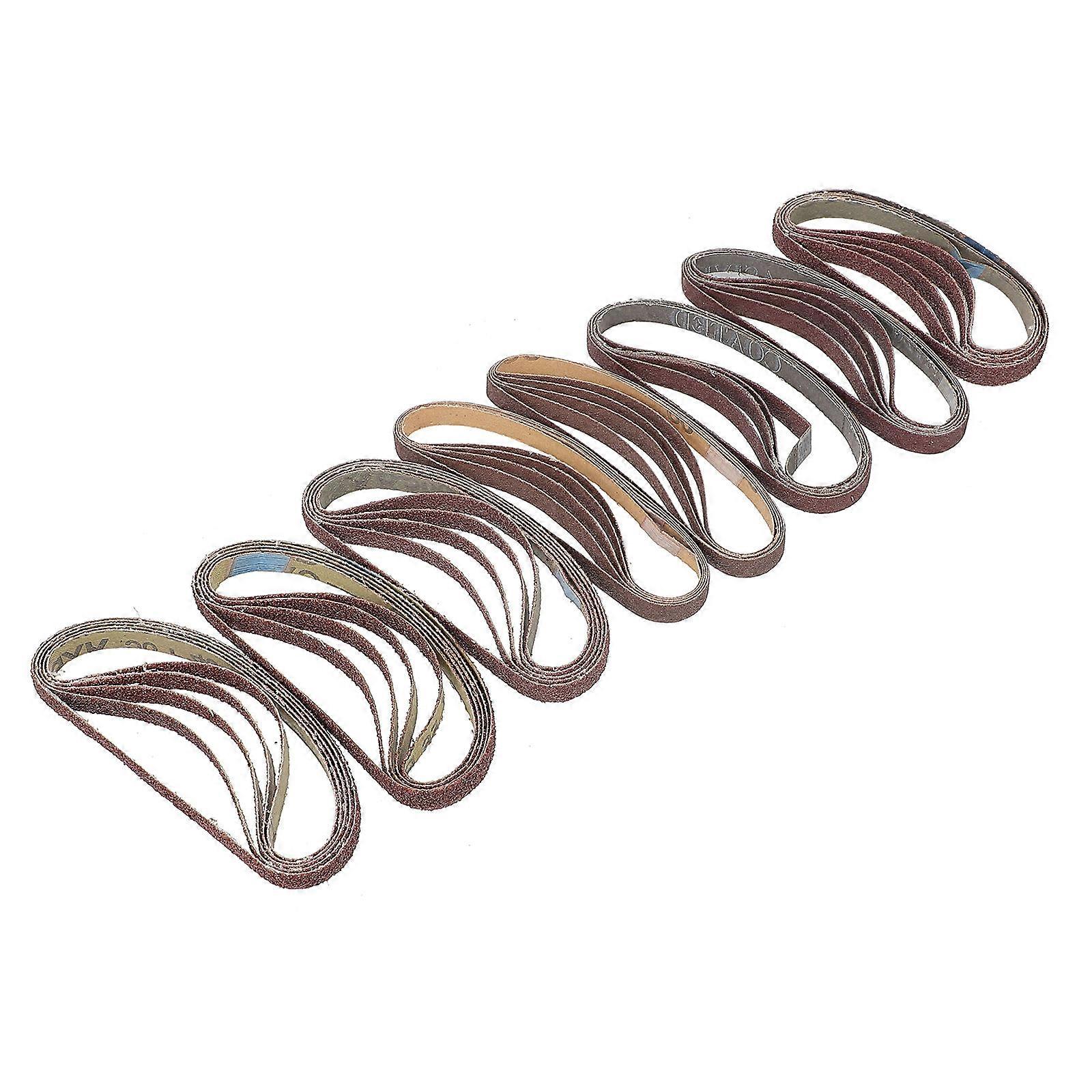 Aluminium Oxide Sanding Belt Pack 40Pcs 33X1CM For Furniture Crafts And Surface Smoothing