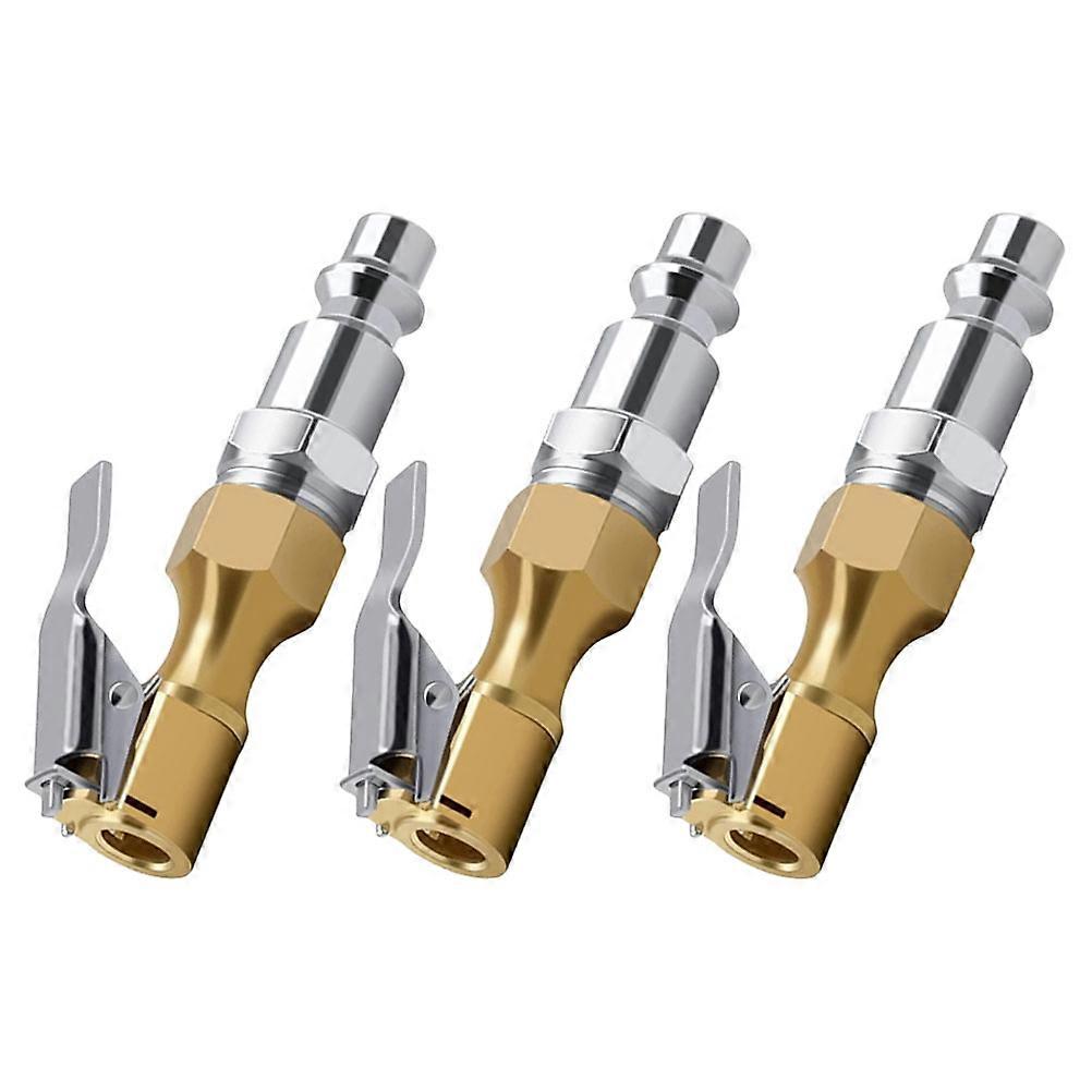 Closed Air Chuck Inflatable Devices Quick Release Tire Chuck 3.1×0.7×0.7in Inflation 3Pcs