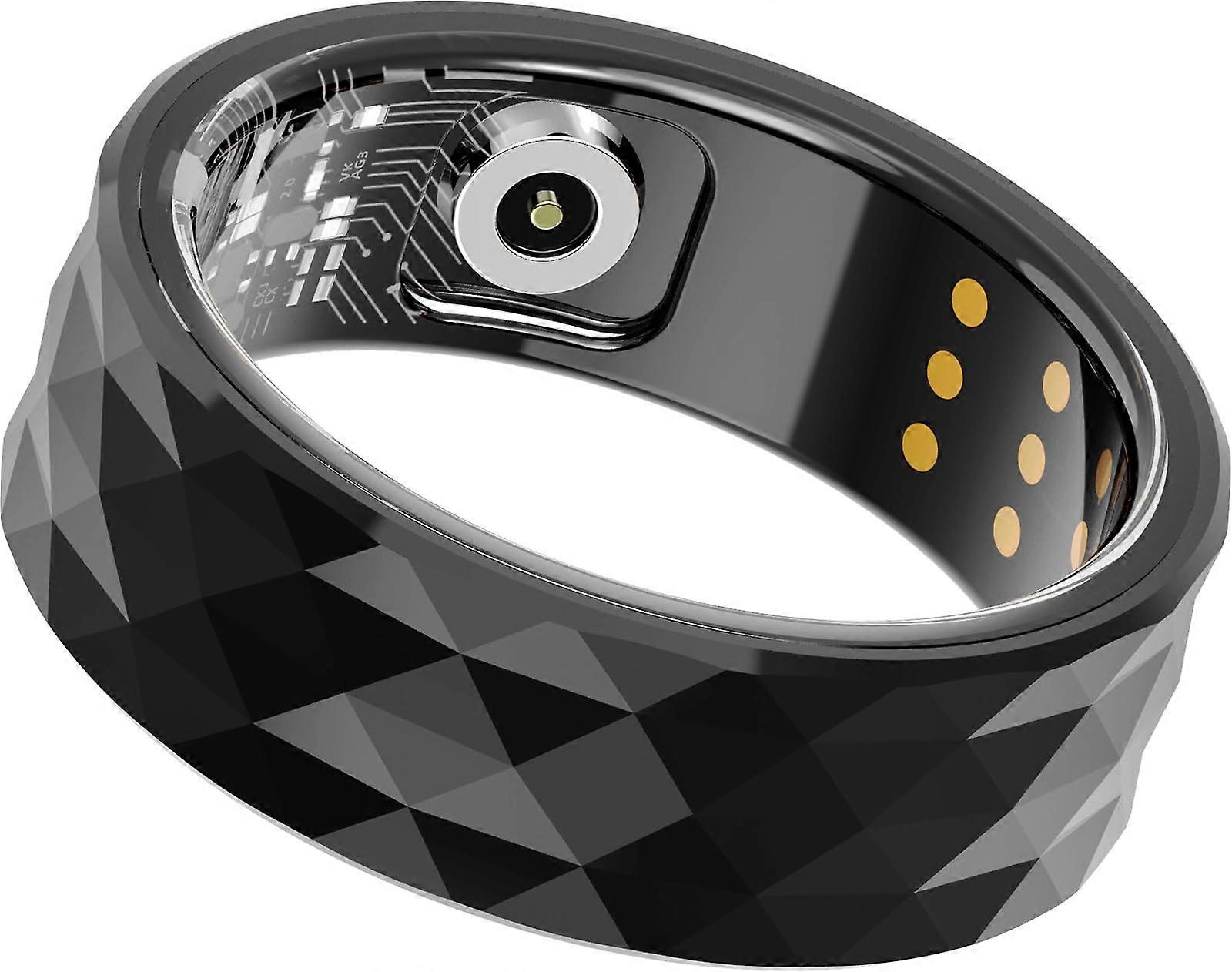 Smart Ring Fitness Tracker Heart Rate Monitor Sleep Tracker Pedometer Black