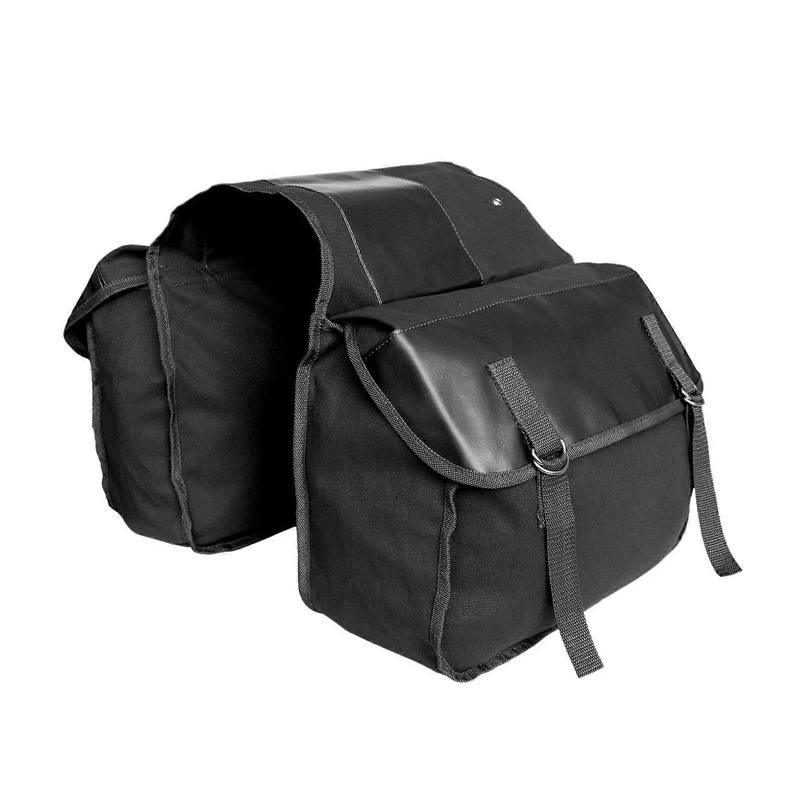 Pannier Rack Boot Bag Waterproof Canvas Bicycle Rear Seat Post Bag Rear Bag Boot Bag for School Work Short Travel Boot Bags Rear Rack