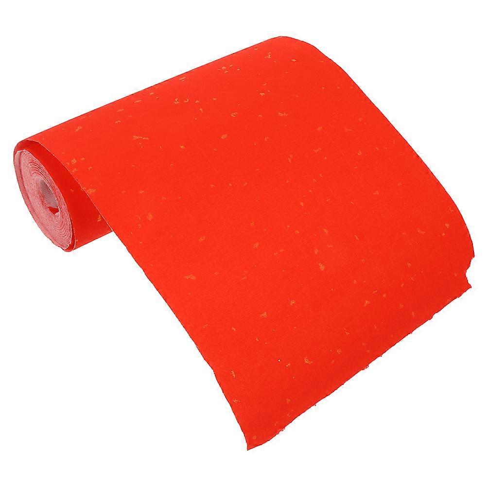 Red Xuan Paper Roll for Writing Use in Red Color with High Toughness and Excellent Air Permeability 1 Roll