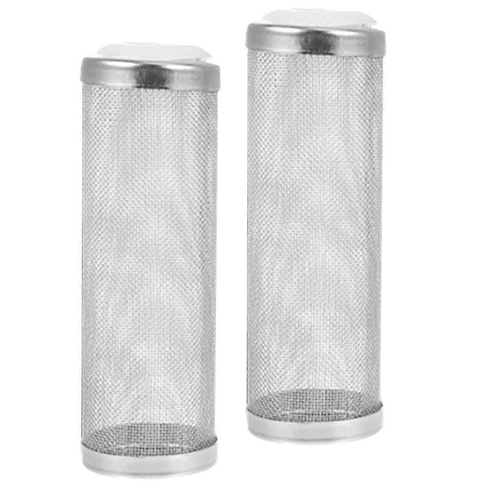 Stainless Steel Mesh Tube Filter 2Pcs For Household Use Fish Tank Accessories Users 16Mm Inner Diameter Prevent Clogging