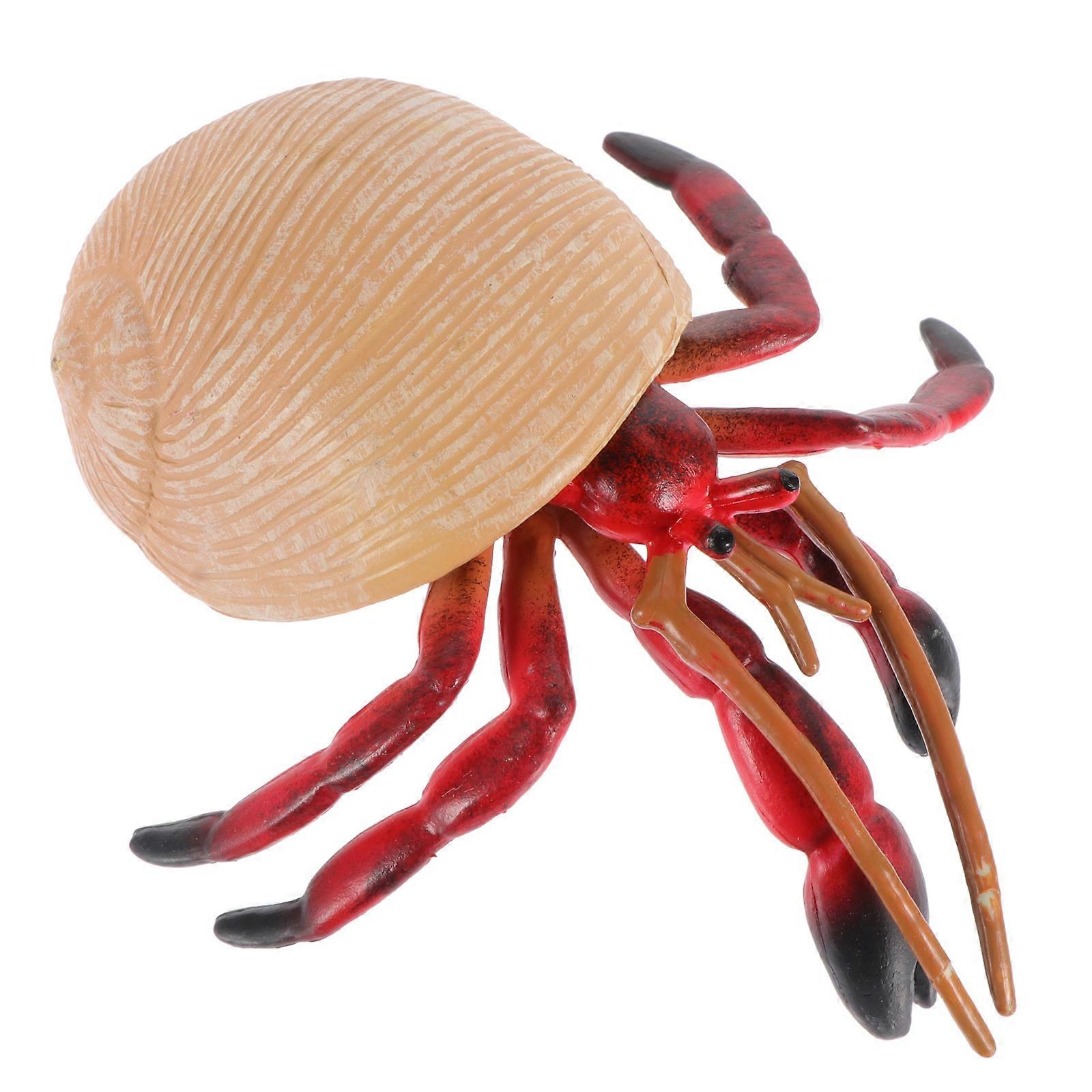 Crab Figurines Home Decor Simulated Crab Toy for Study Area Table 10.5cm x 8cm x 4.5cm Red Quality 1Pcs