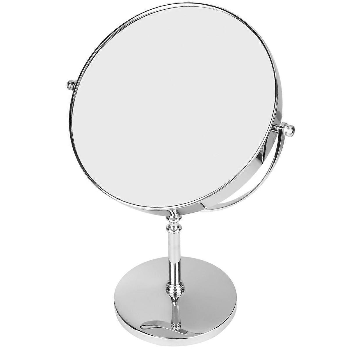 Vanity Mirrors Desktop Double Side Mirror For Bathroom Tabletop Daily Use 34.5*23.5cm Magnifying 1Pcs