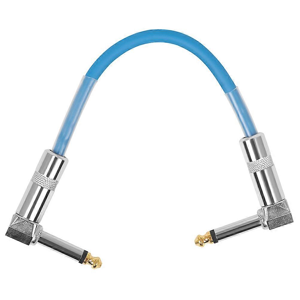 Blue Guitar Adapter Cable with Noise Reduction for Clear Sound Quality and Easy Portability 6.35mm