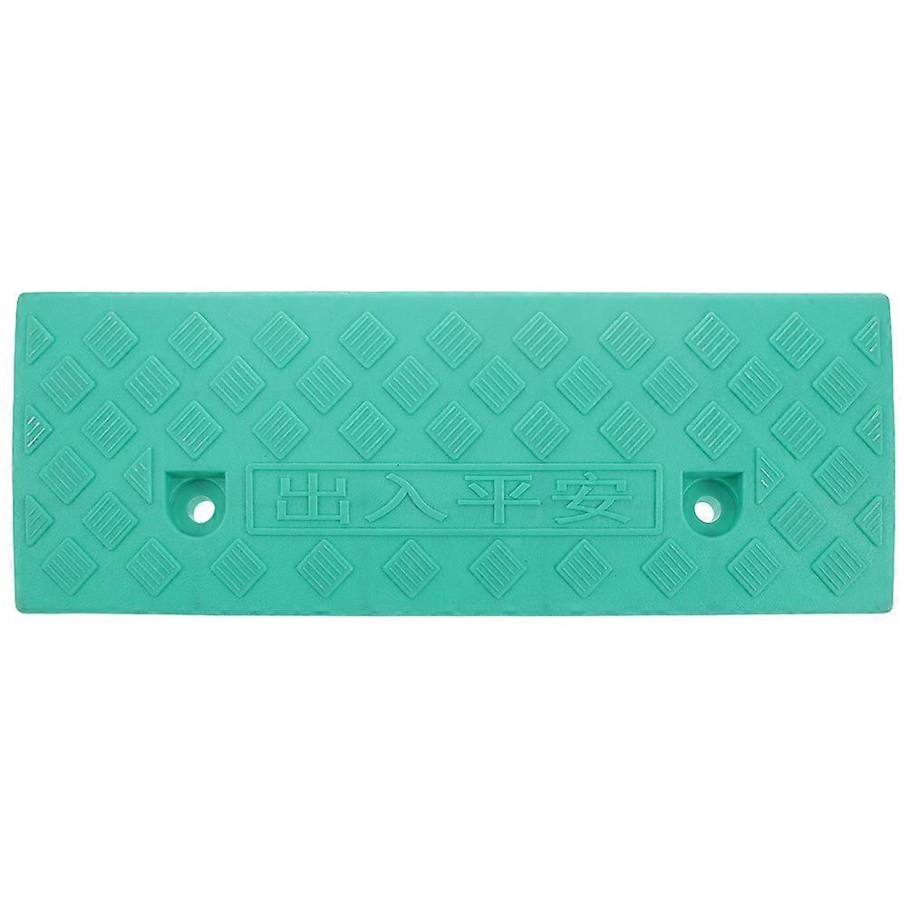 Door Ramp Plastic Ramp For Curbs Outdoor Use Sky-Blue 48.50X17.00X7.00CM Smooth Transition 1Pack