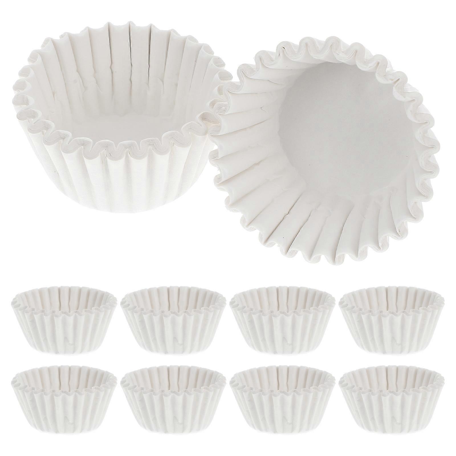 Round Baking Cups 1000Pcs Nonstick Muffin Liners Oilresistant for Baked Goods White for Birthday Parties