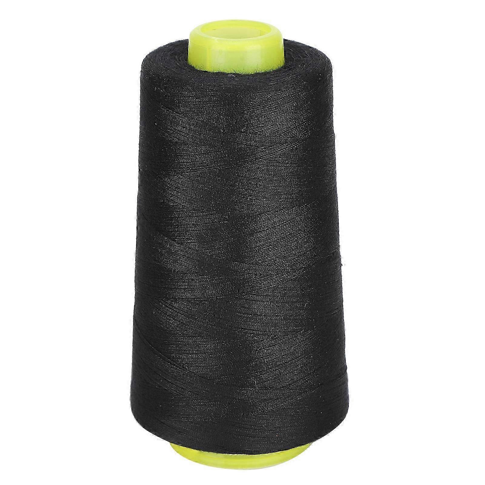 3000 Yards Black Polyester Sewing Thread - Durable Hand Stitching Cord for DIY Handicraft, Tailoring & Handwork Projects