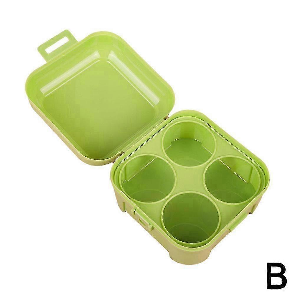 Egg carton 4 Compartments Egg Organizer Colorful Egg Storage Box