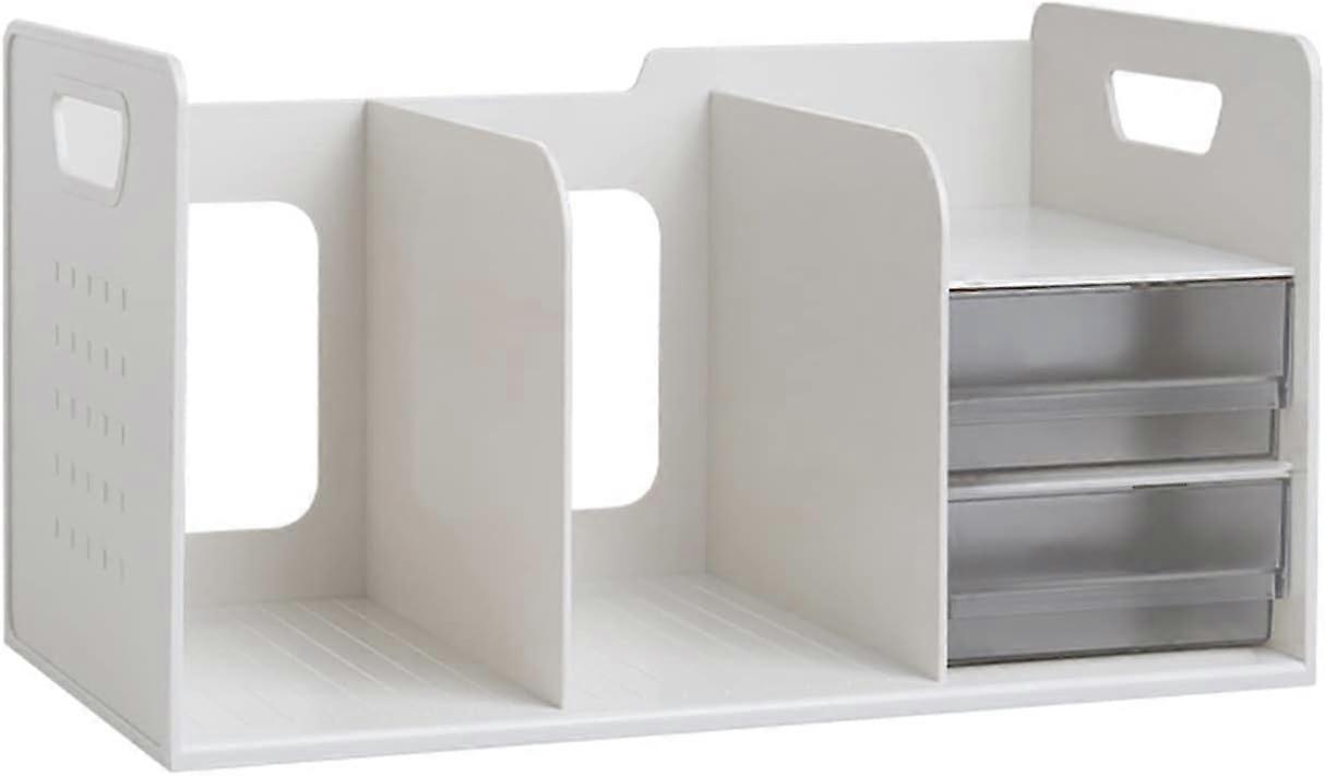 Bookends, Multifunctional Desktop Storage Box, Five Colors (Color: D)