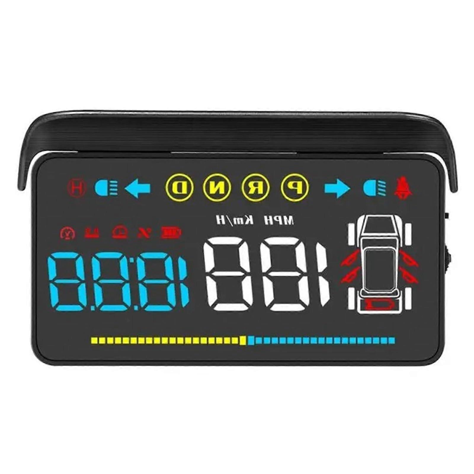 Auto Dashboards, Auto HUD Headup Display, Realtime Synchronization, Speedometer Projector, Windshield, Intelligent System, Compatible