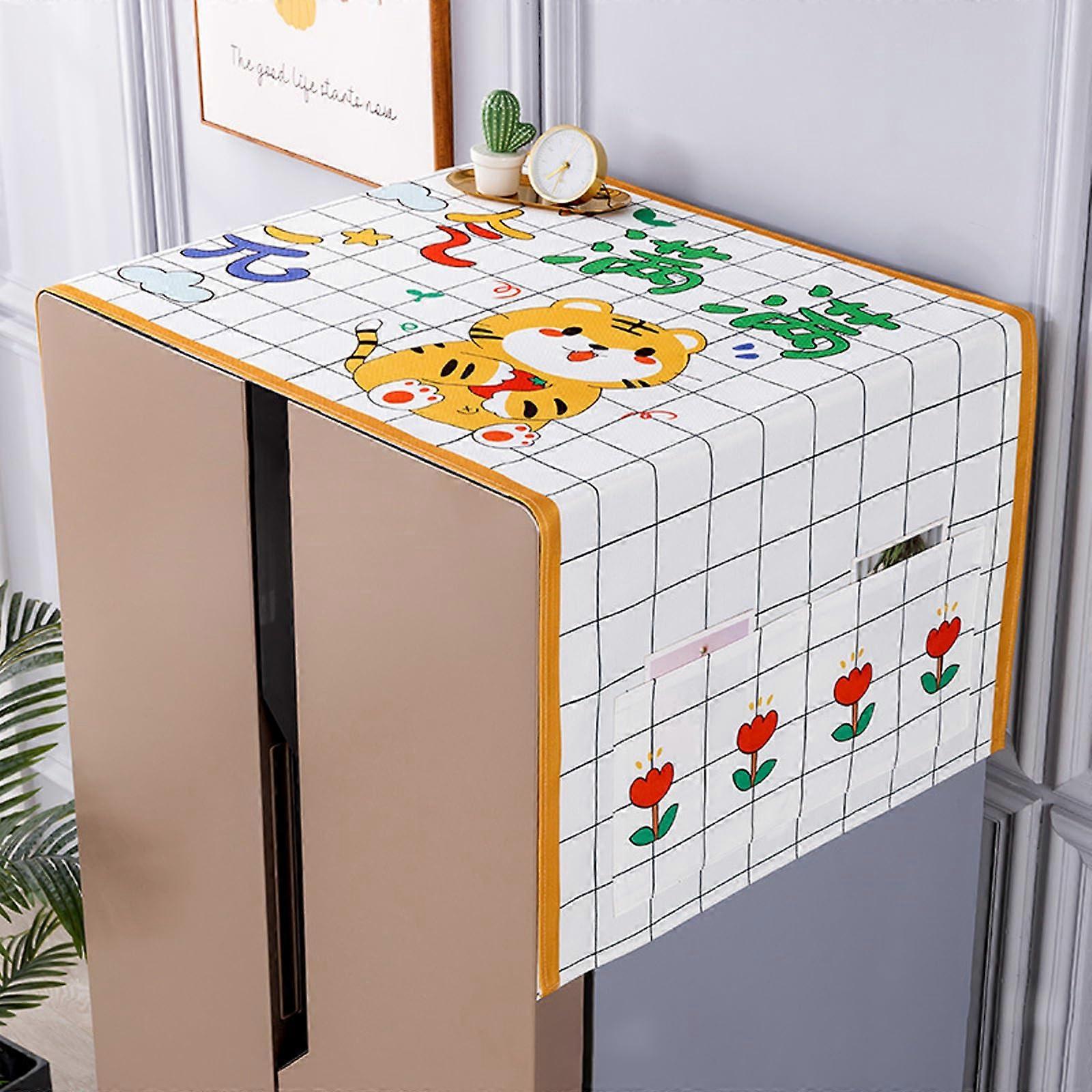 Kühlschrank Abdeckung Staubdicht 60*150cm, Staubschutz für Kühlschrank, Waschmaschine, Mikrowelle mit Aufbewahrungstasche