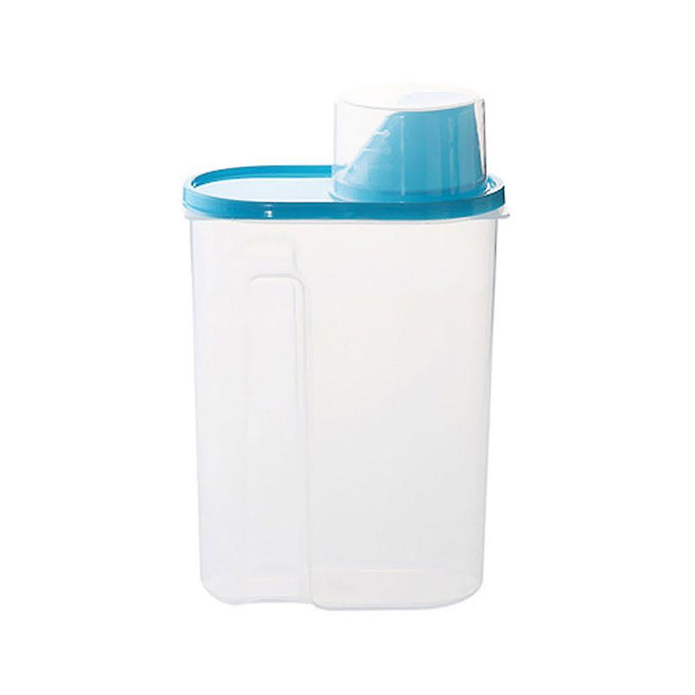 Cereal Container with Pour Spout and Measuring Cup Plastic Clear Airtight Watertight Cereal Keeper Food Storage Containers for Rice Grain Cereal Oatme