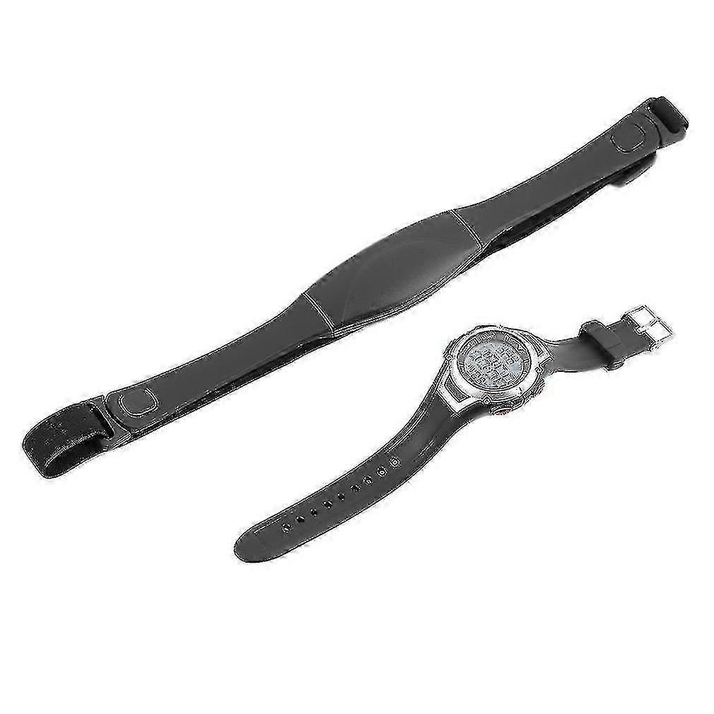 Polar Style Pulsmesser Uhr 53KHz Digitaler Fitness-Tracker mit Brustgurt zum Laufen Radsport