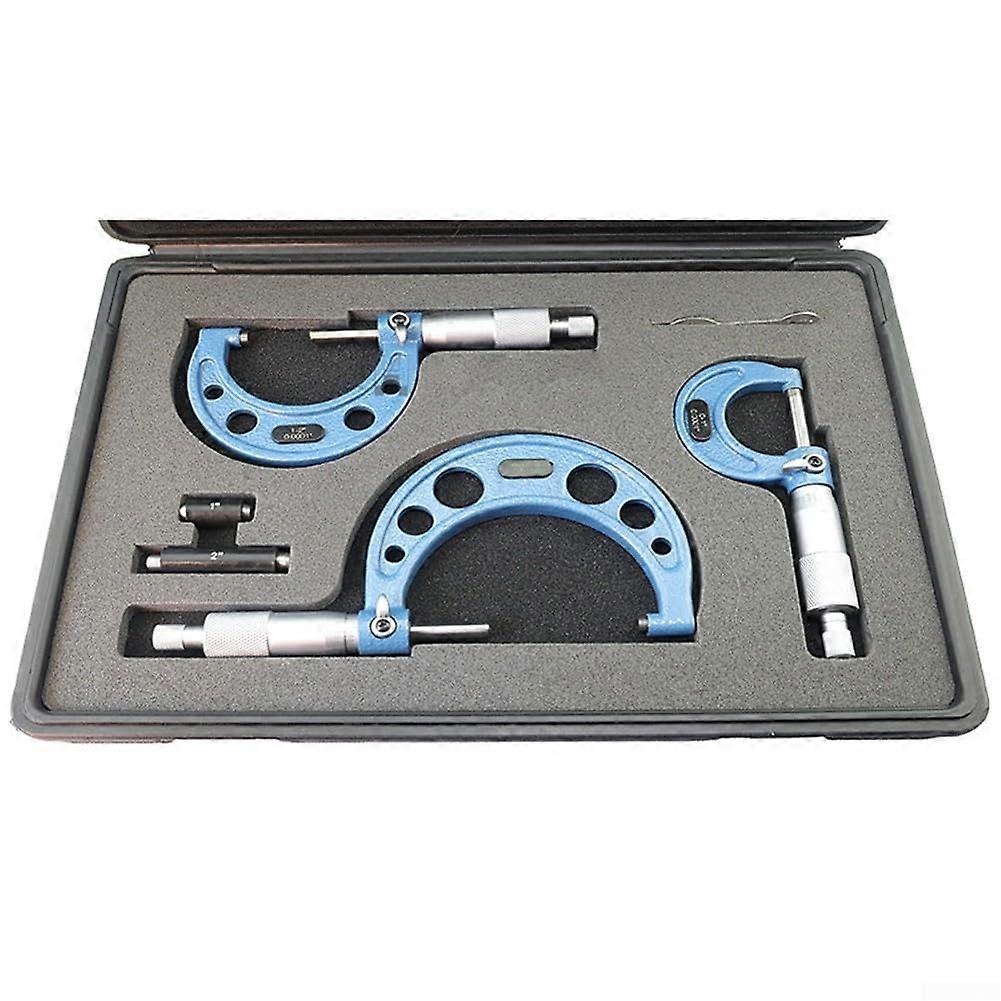 3Piece Set Of Outside Diameter Micrometers, Accurate Measurement Of Outside Diameter And Other Dimensions
