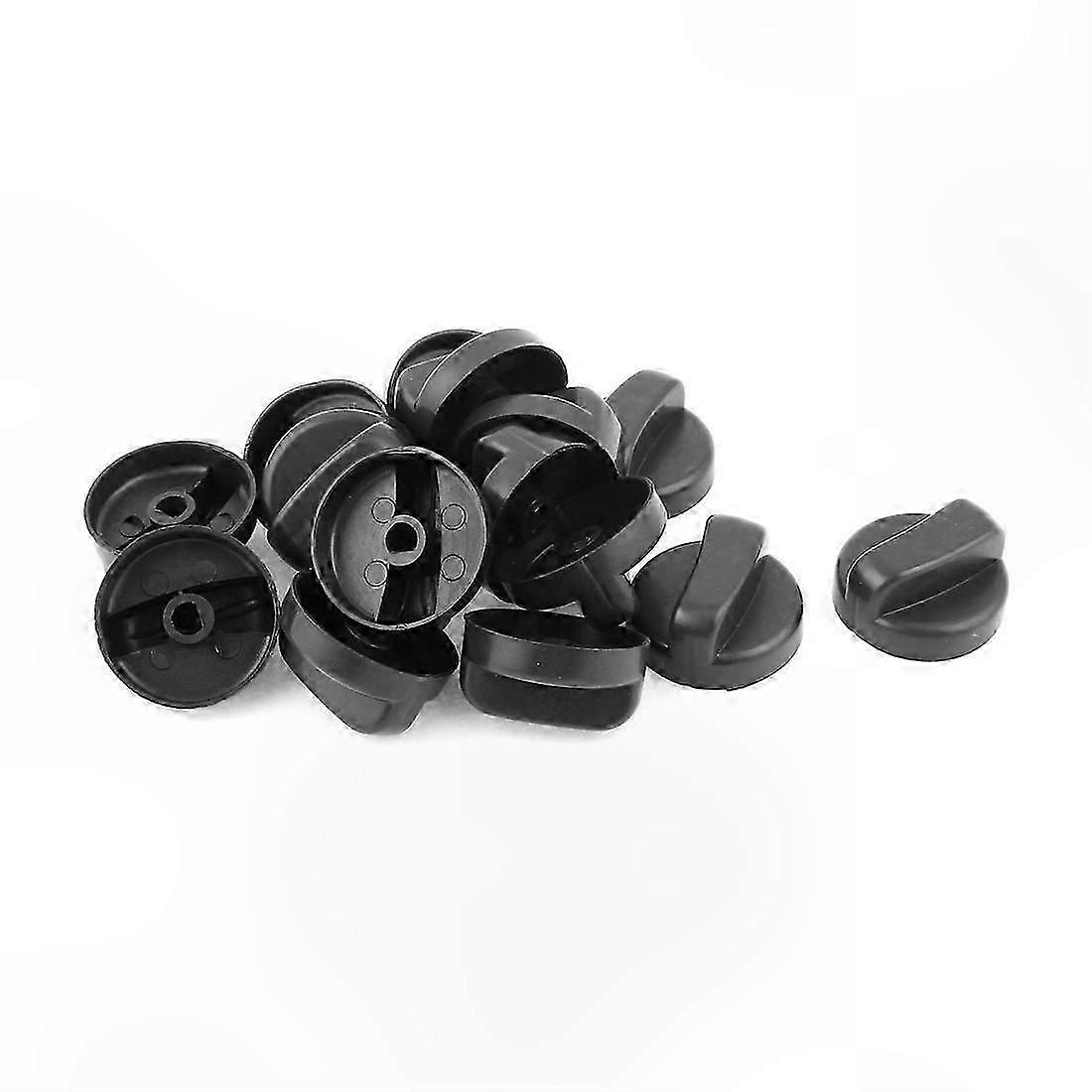 8mm Diameter Mount Hole Knobs for Stove Gas Cooktops, Set of 15 Plastic Replacement Knobs