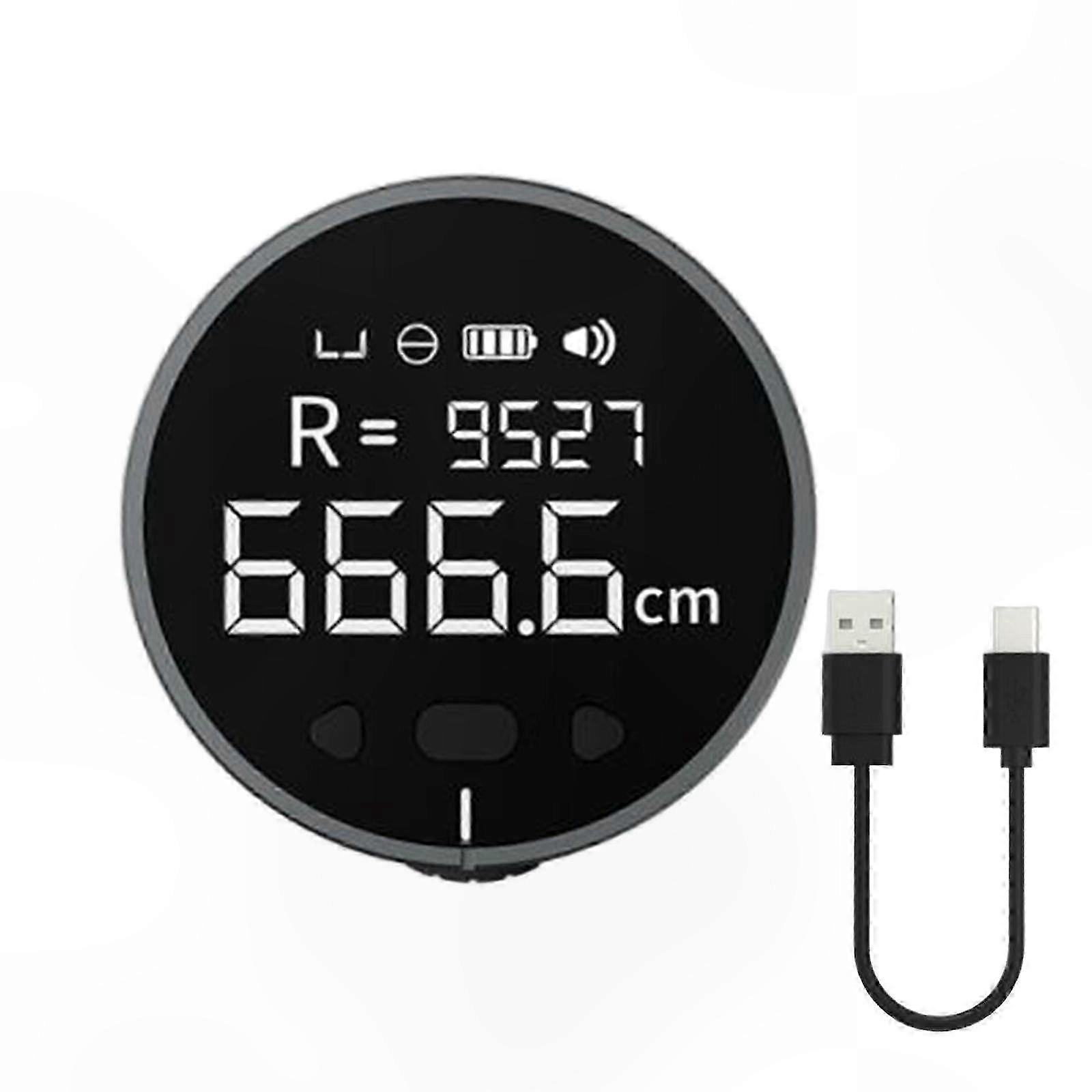 Smart Digital Measuring Tape with LCD Display, Type-C Rechargeable, High Precision Length Measurement Tool for Flat Surfaces