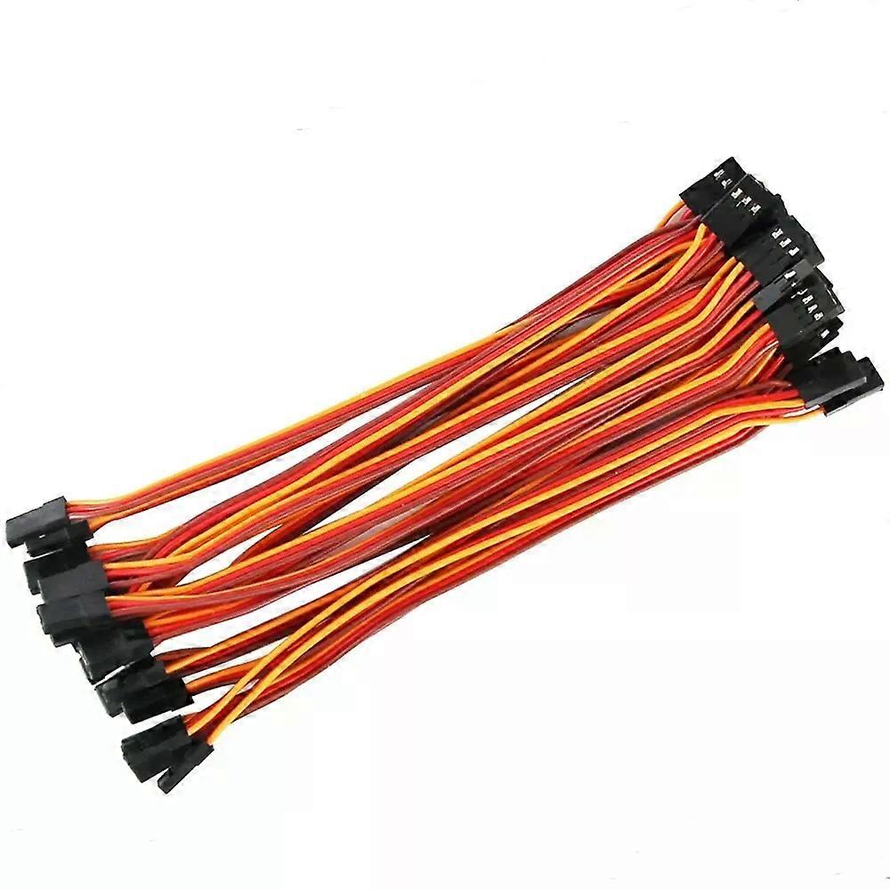 10Pcs/lot 3 Pin Servo Extension Cable Female to Male Wire Connector JR for RC Car Airplanes Remote Control Extension Cords