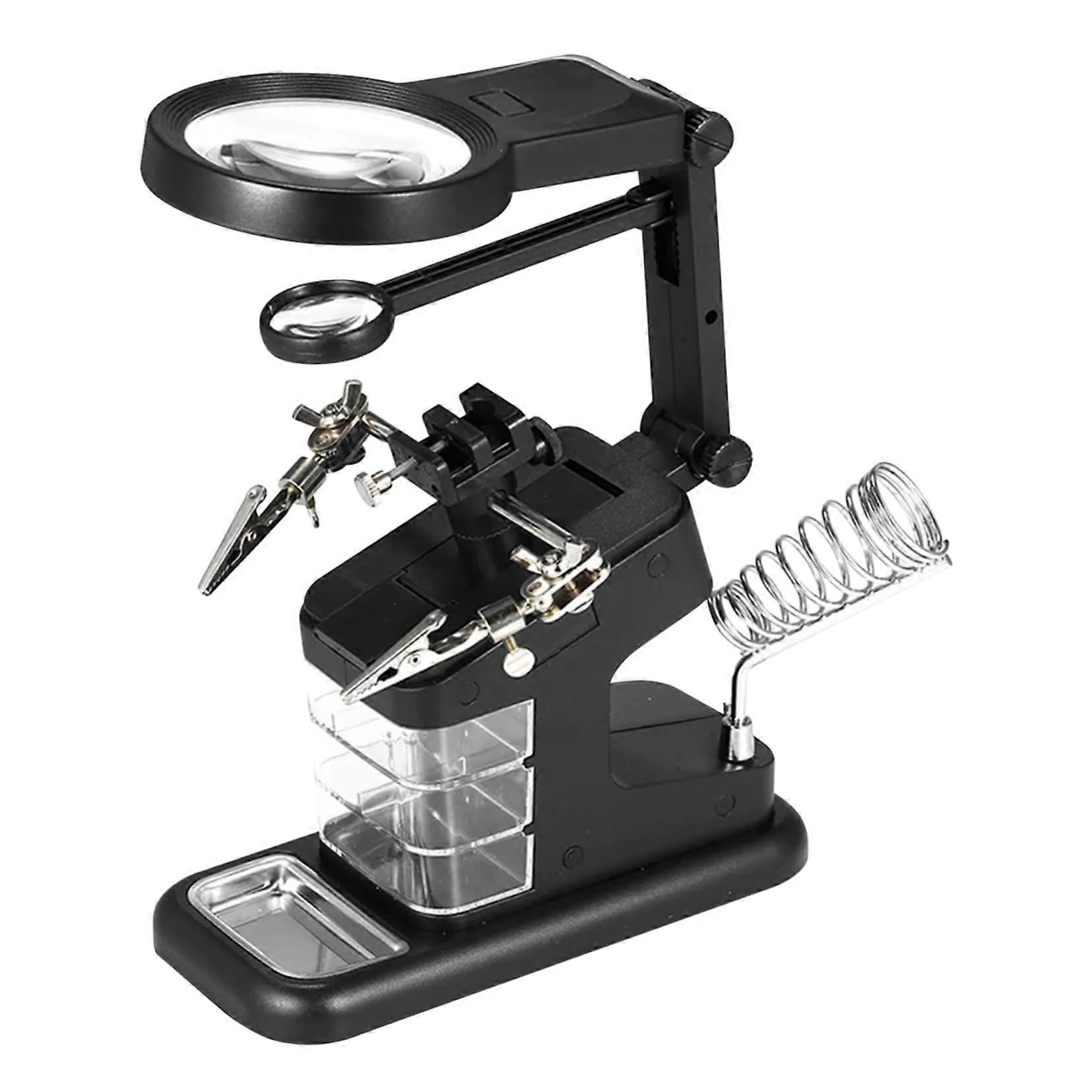 Table Mount Work Light Led Magnifier Stand for Mechanics Soldering Hands Soldering Station Accessories