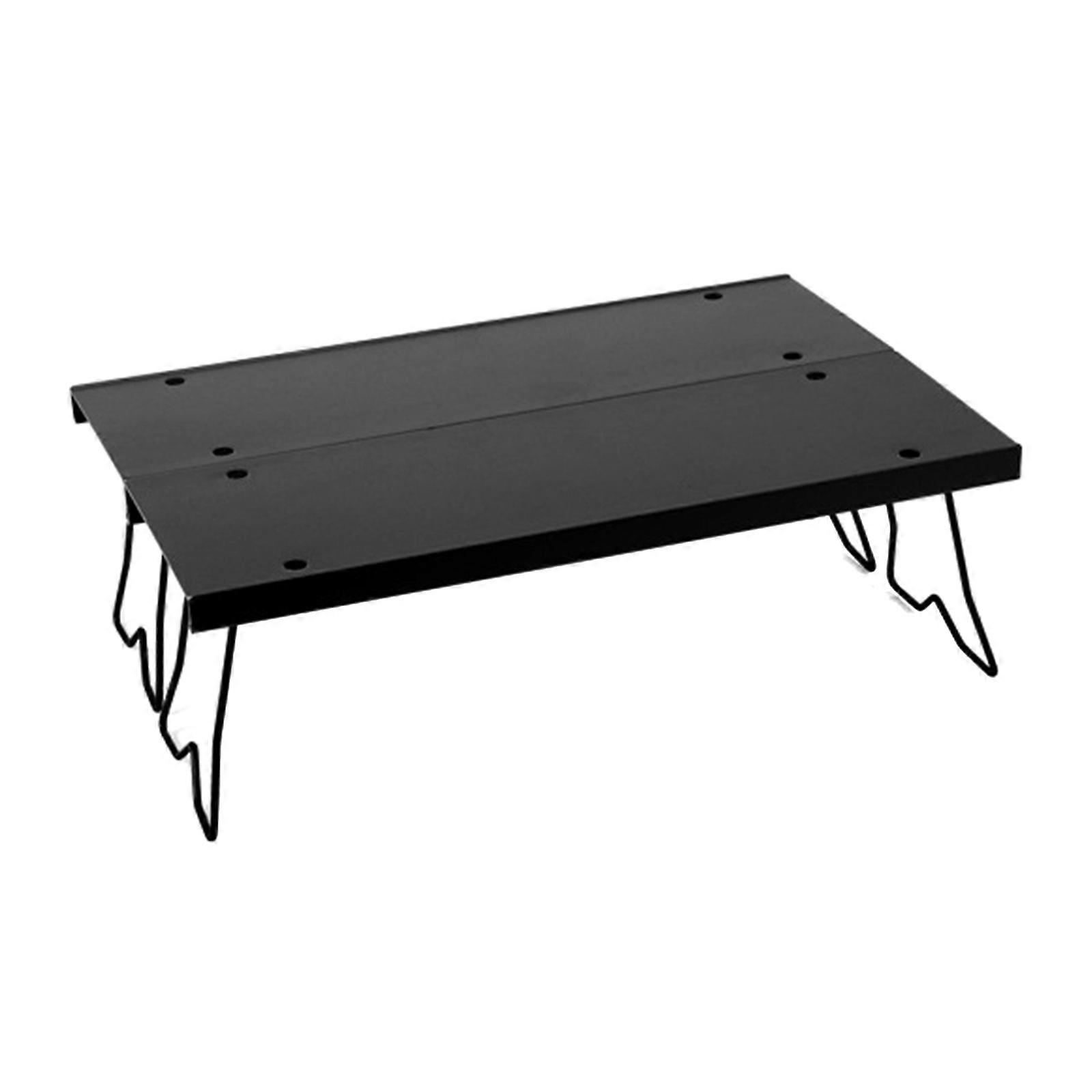 Heavy Type 100kg Capacity Folding Table Quick Assembly Portables Outdoor Table for Hiking Picnics Black