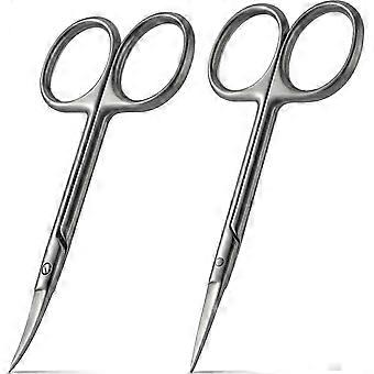 Set di tagliaunghie professionali da 2 pezzi con lame curve e dritte ultra affilate per un taglio preciso
