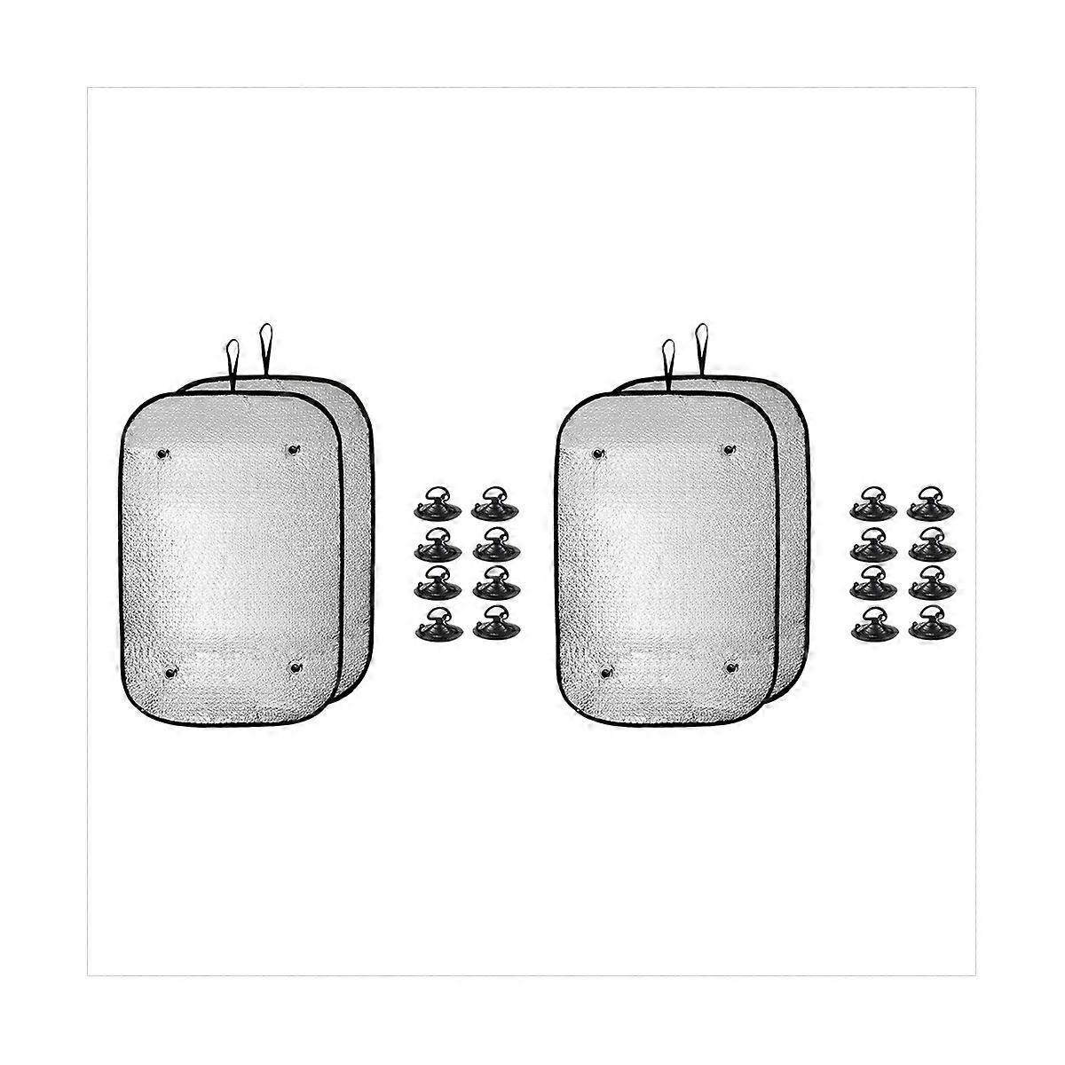 4PCS RV Door Window Shade Cover 15.7 x 23.6Inch Double-Layer Sunshield Window Cover for Travel Trail