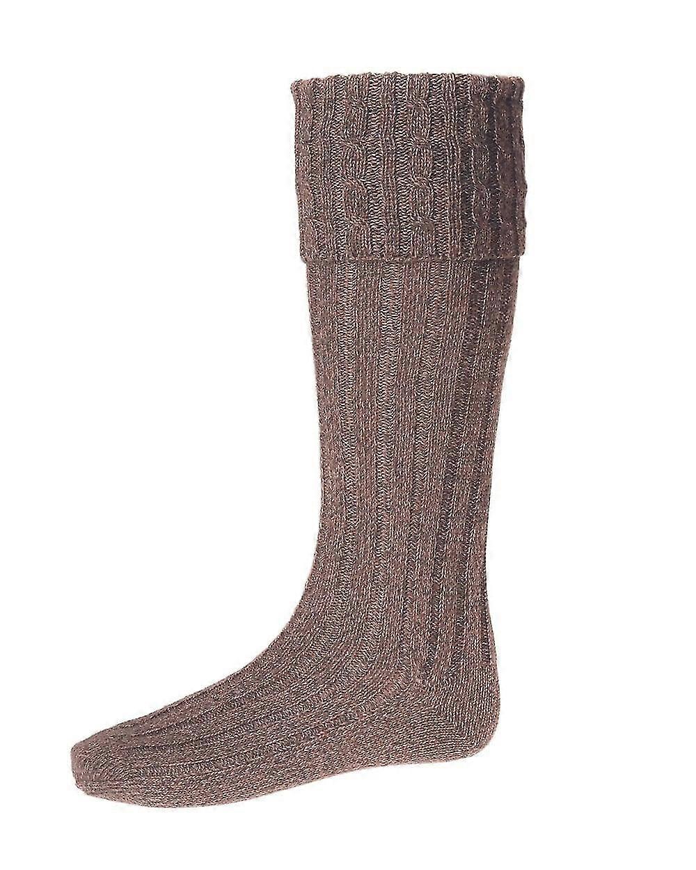 Men's House of Cheviot Kilt Socks - Hebridean Hazelnut Style Socks