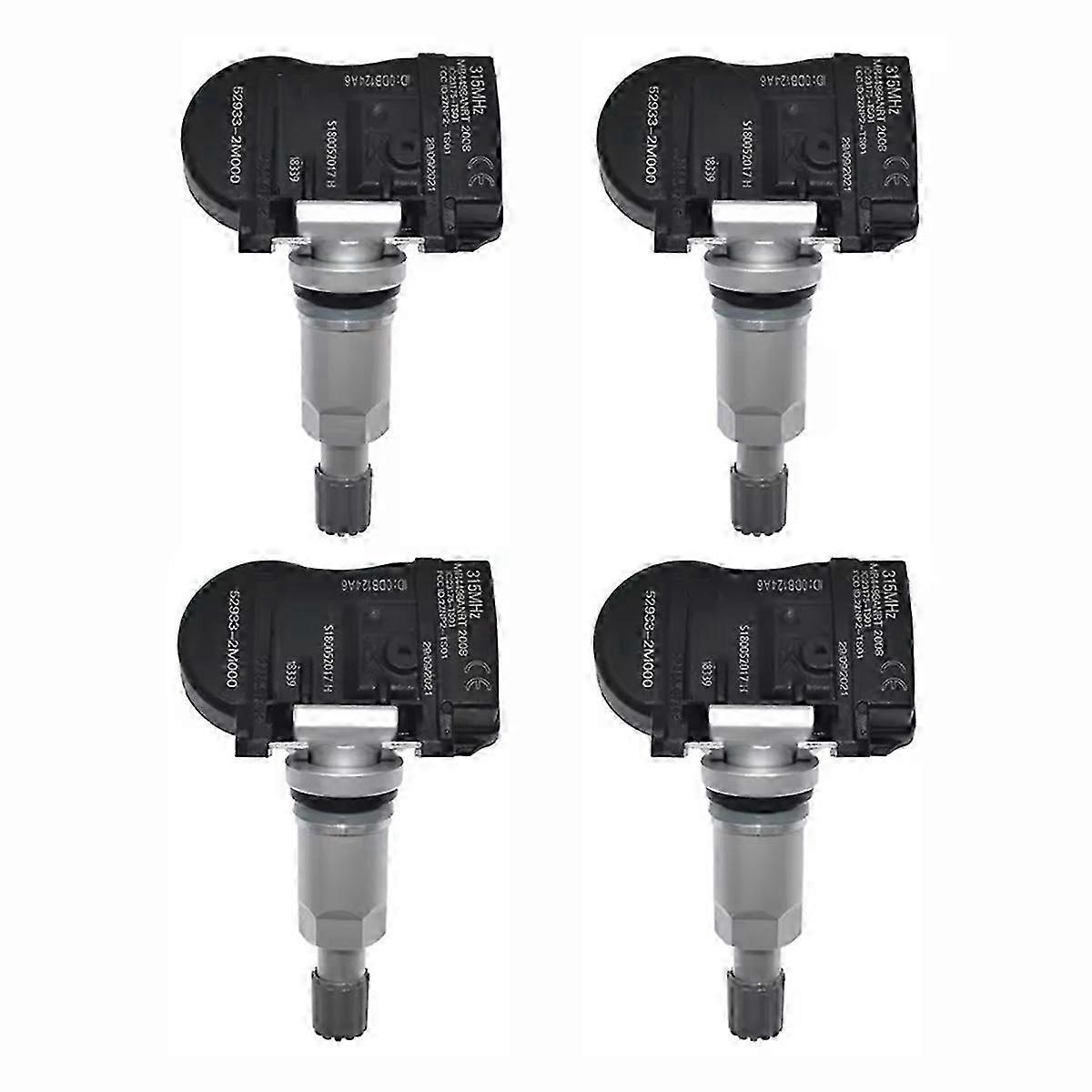 4PCS Tire Pressure Monitor Sensor 52933-2M000 S180052017G for