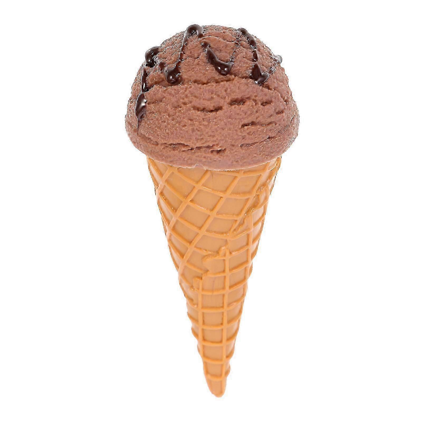 Ice Cream Cone Toy Simulation Model Shop Display Prop - Artificial Ice Cream Toy for Display Purposes