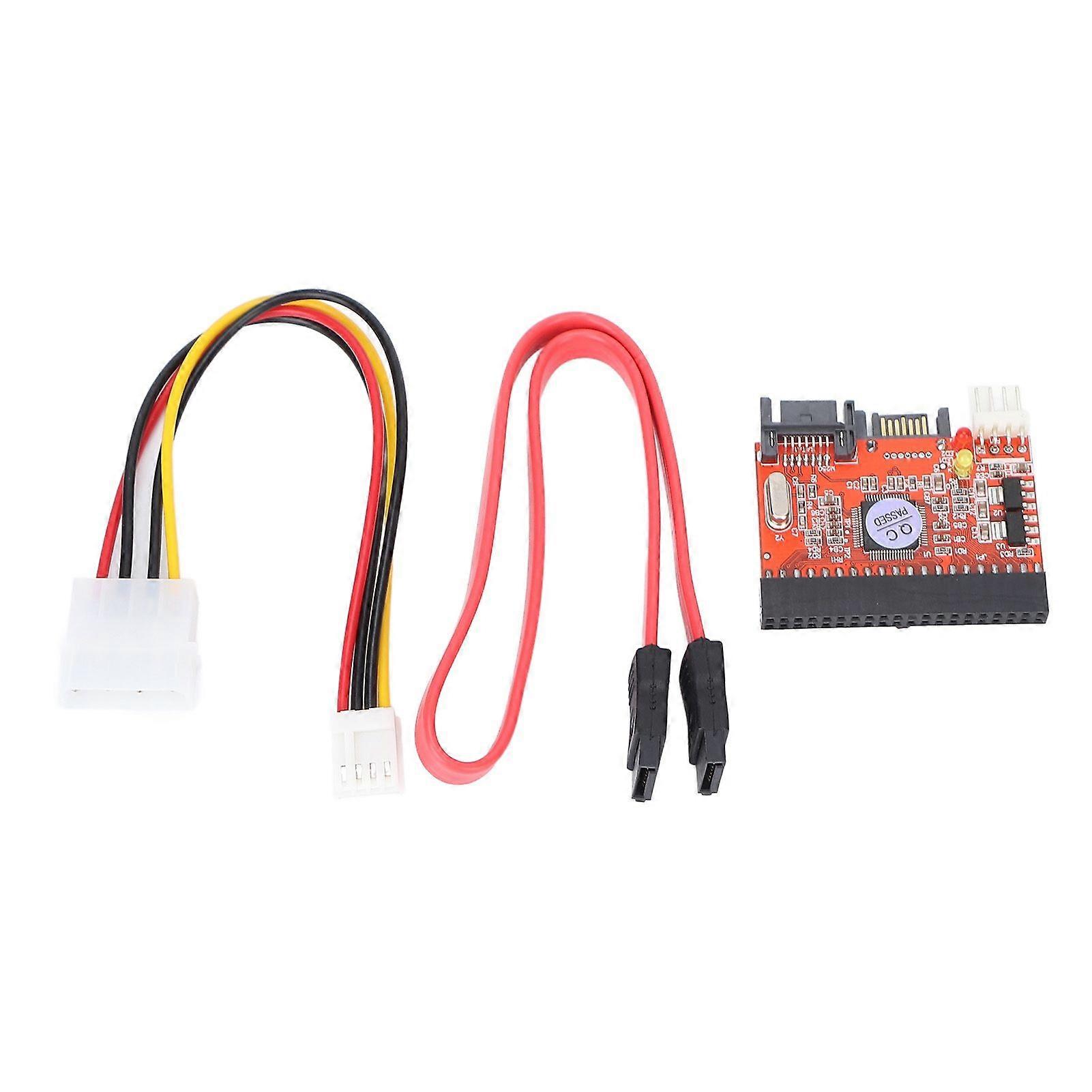Adapter Card IDE to SATA Two Way 1.5Gbps Durable Hard Disk Conversion Card for Desktop Computer