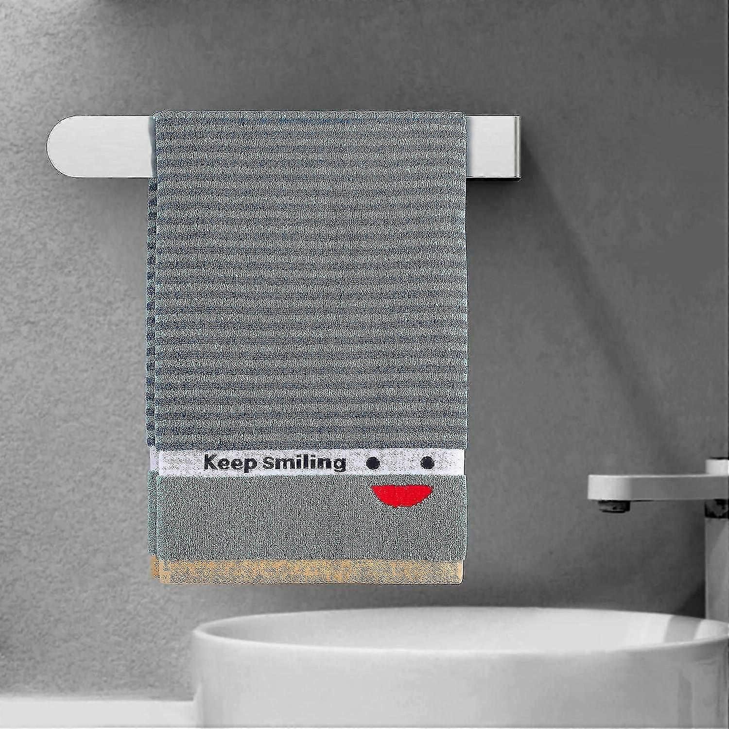 Non-Hole Towel Rack - 35cm Unmodified Self Adhesive Stainless Steel...