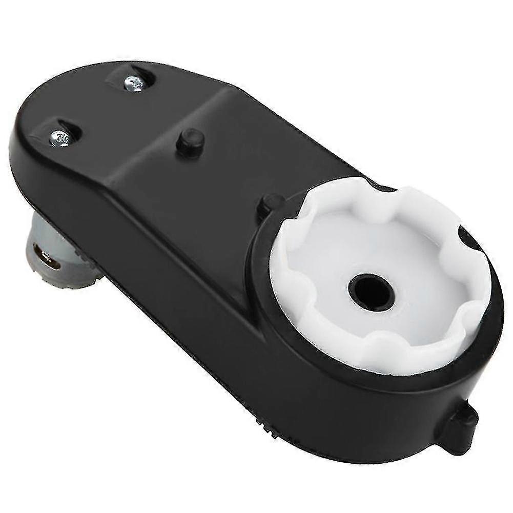 Electric motor gearbox, 16.5cm long with 1cm aperture, metal gears for durability and low noise