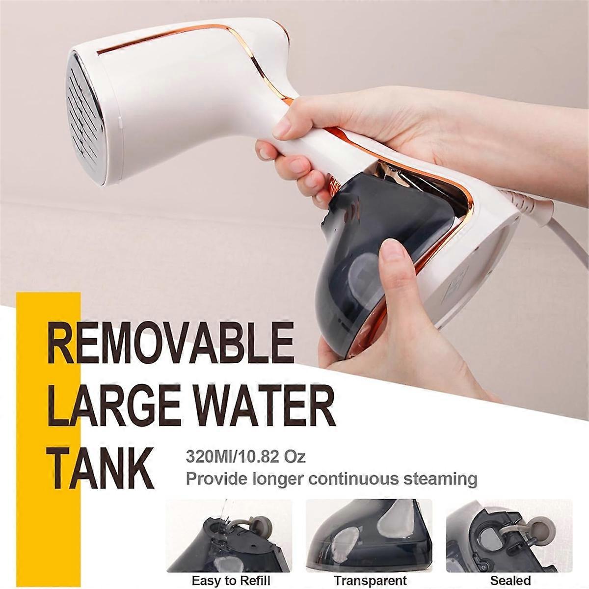 Portable Handheld Garment Steamer -Portable Fabric Steamer Black (EU)
