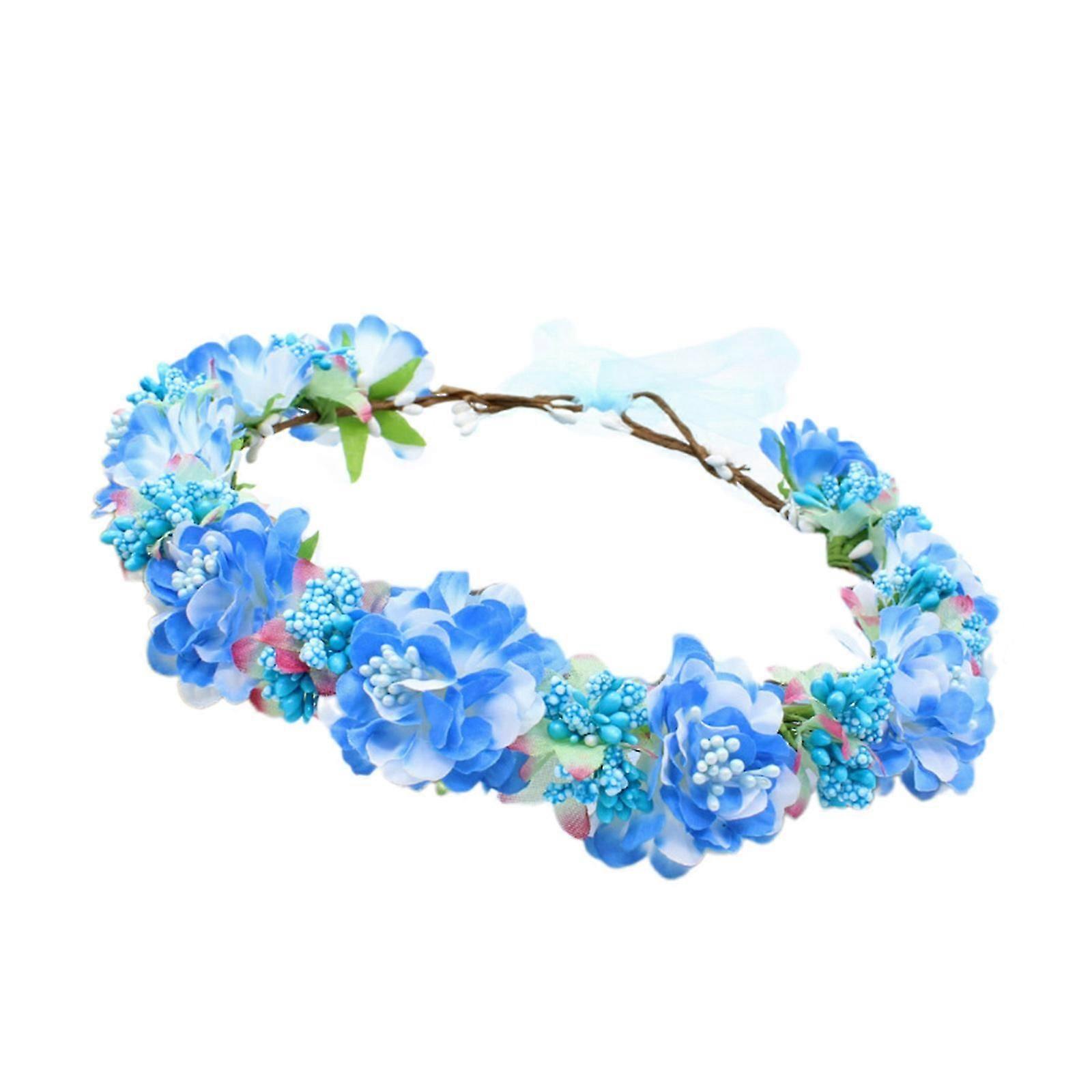 Fleur Bandeaux Fleur Bandeau Femmes Bandeau Mariée Fleur Guirlandes Couronne De Cheveux Couronne Pour Toute Occasion Jaune