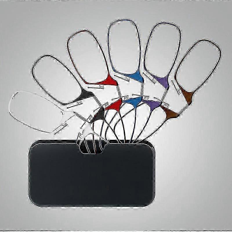 Legless Clamp Nose Reading Glasses With Ultra-thin Glasses Case