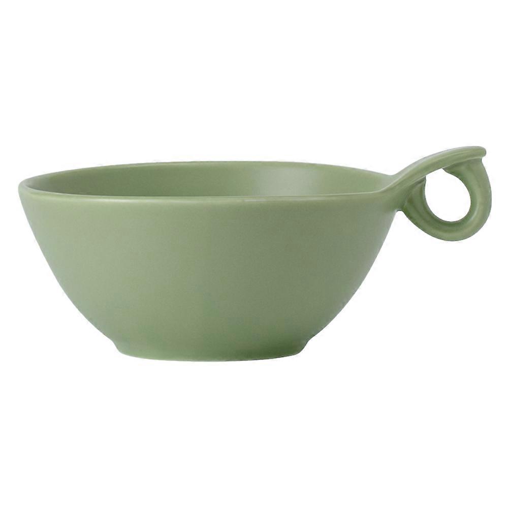 Ceramic Food Bowl for Storage in Green Color Made of with Deepen Design 7.8 Inches