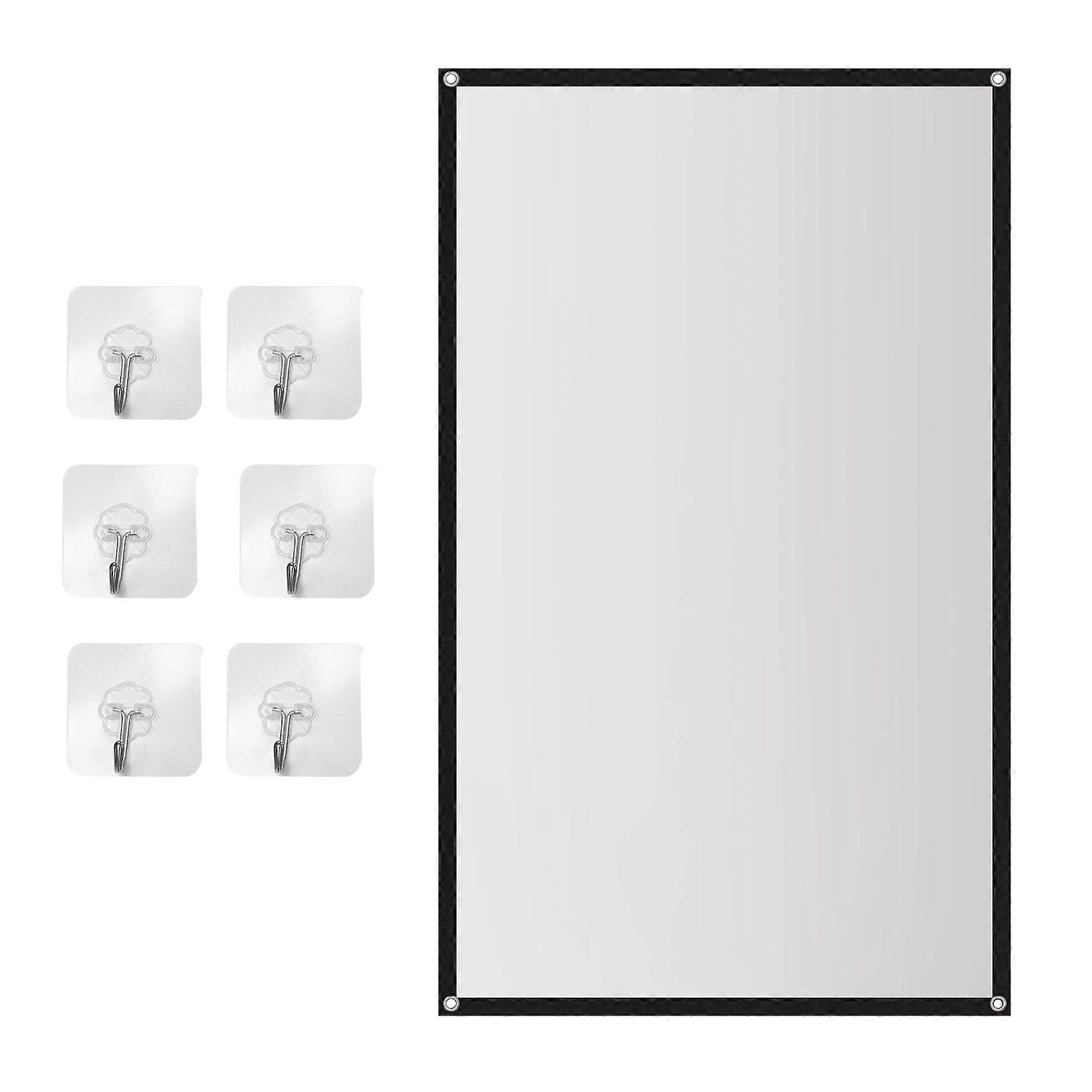 Portable Projector Screen Theater Outdoor HD White Foldable Anti- (72Inch)