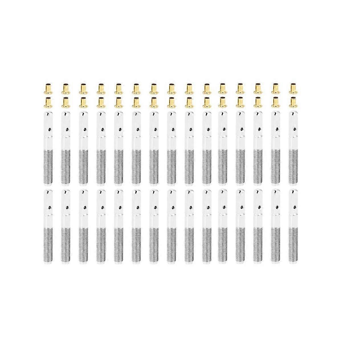 30Pcs Tuning Pin Nails with Brass Rivets Set for Lyre Harp Small Harp Musical Stringed Instrument