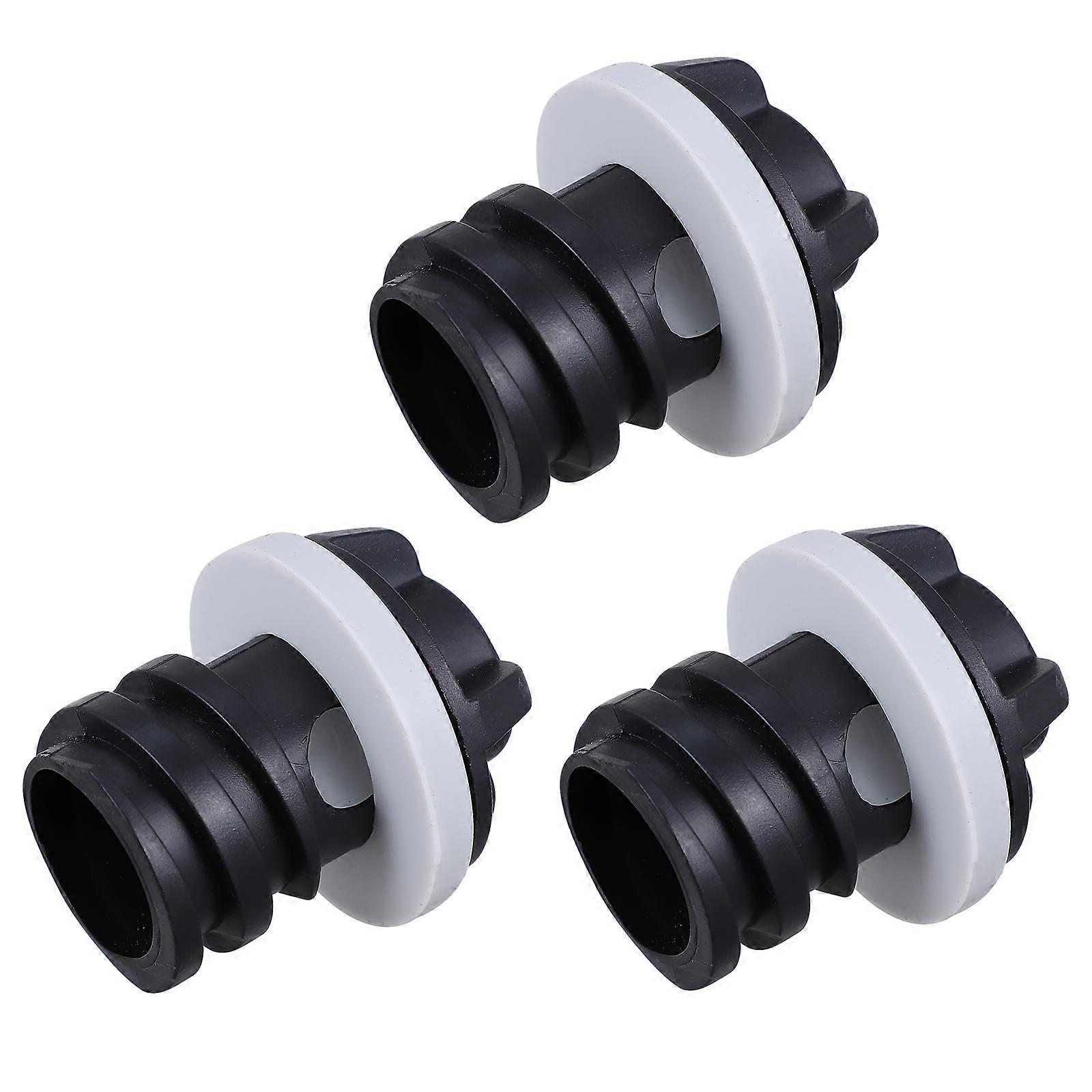 Cooler Drain Plug ABS Silicone Leak-Proof Replacement Plug for Cooler 3Pcs
