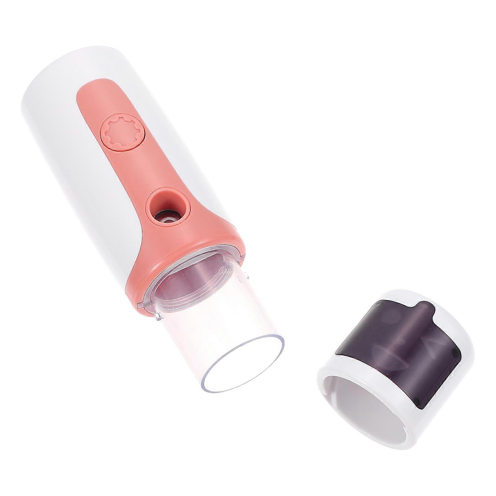Nano Facial Mister Face Mist Sprayer for Daily Care and Skin Hydration with Nanometer Fog Technology in Pink Abs 1 Set