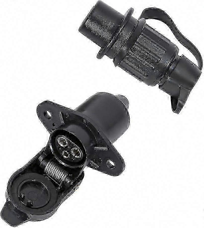 12V Waterproof Tractor Plug Socket - 3 Pin DIN 9680 Heavy Duty Plug & Socket