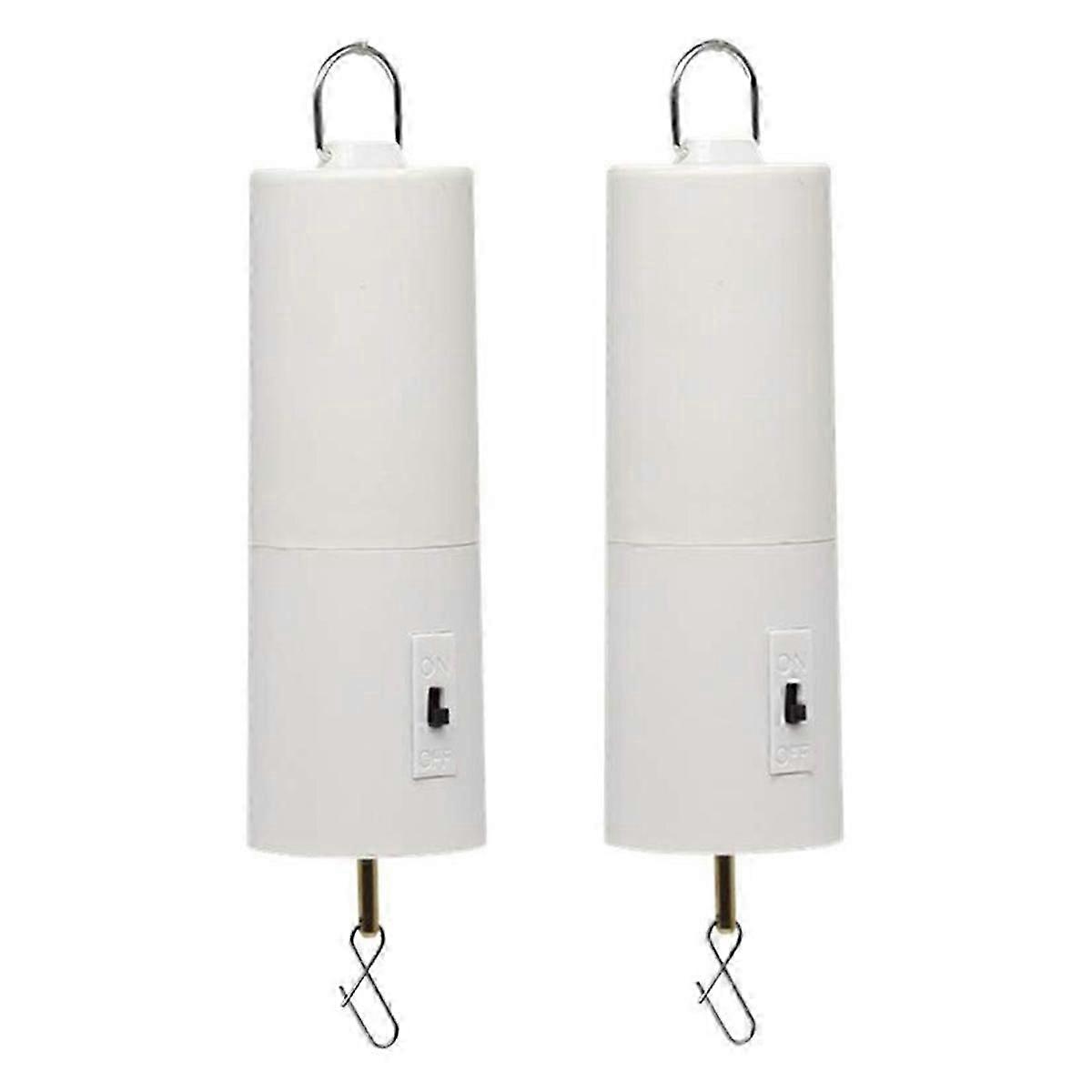 Wind Spinner Motor Battery Operated for Hanging Display Yard White Wind Spinners Outdoor Sculptures 2 Pack