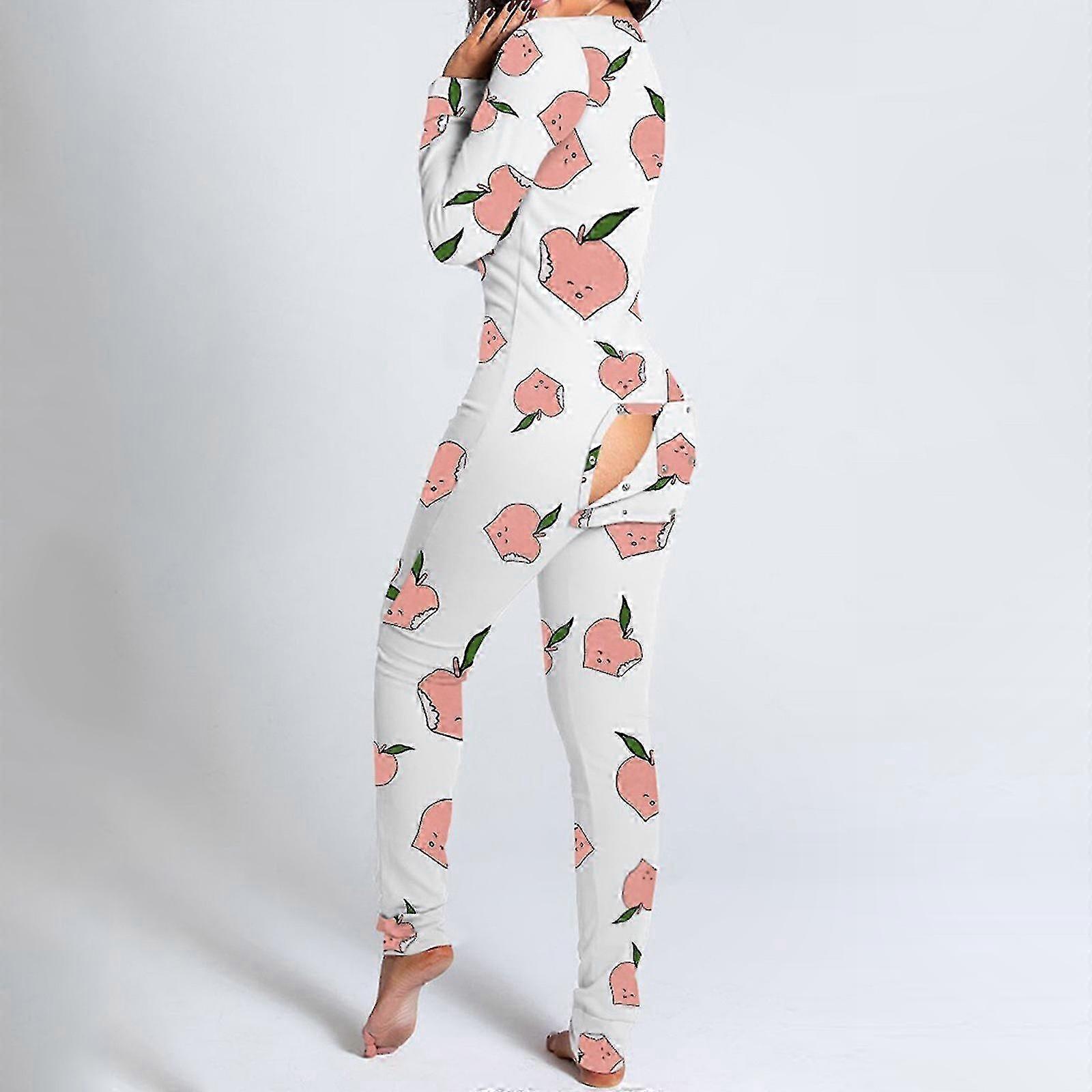 Women's Open Back One-Piece Pajamas for Easy Dressing