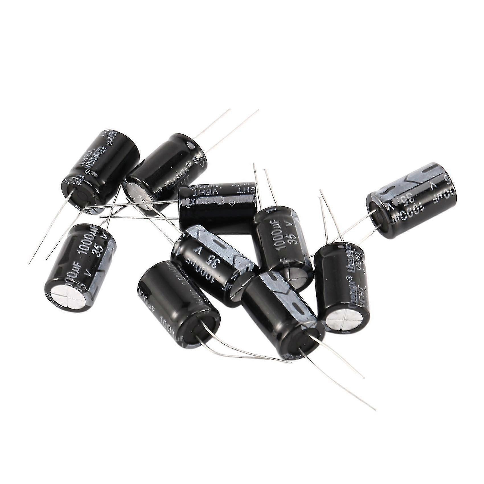 10 قطع 1000uf 35v الألومنيوم كهربائيا المكثفات 13 مم × 21 مم