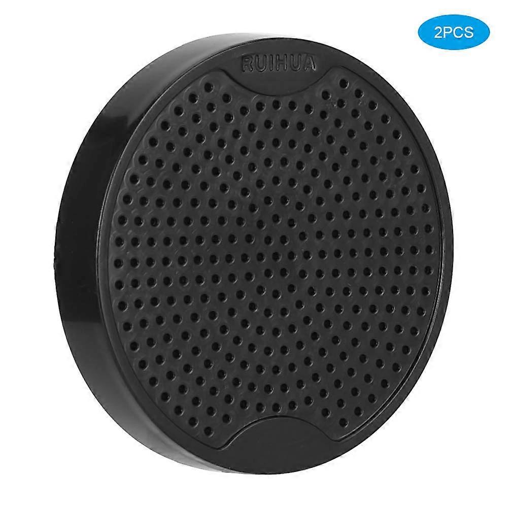 2pcs Black Plastic Watch Dial Support Plate Base Holder Tool