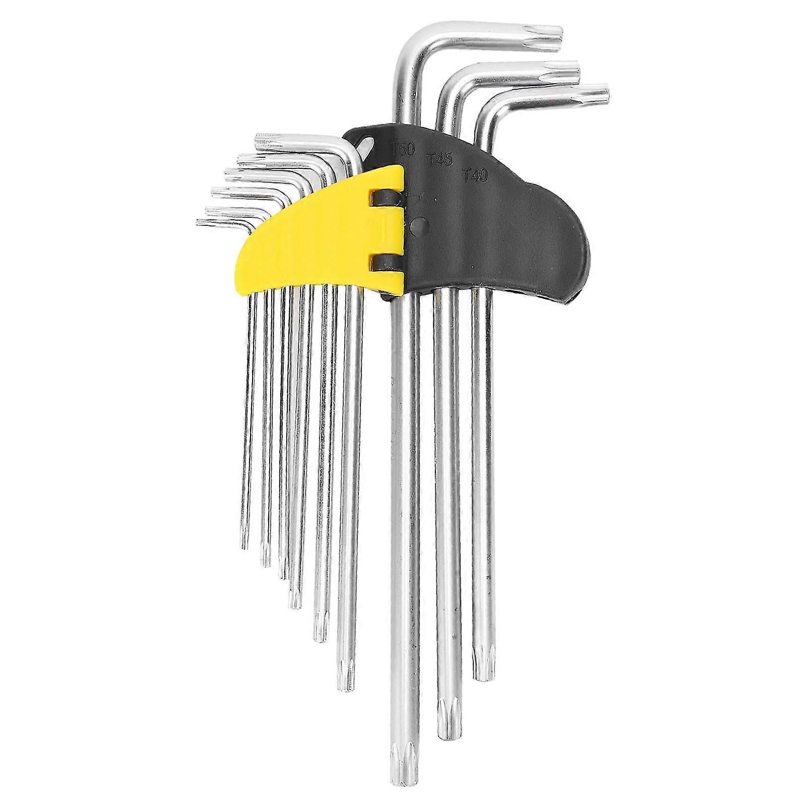 9PCS Star Shape Hex Socket Wrench Set Extended Length Hex Key Set Repair Accessory 2025